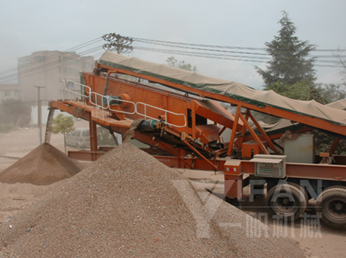 150t/h mobile construction waste recycling equipment in Kunming Yunnan